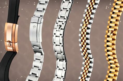 rolex chain strap|Rolex strap types.